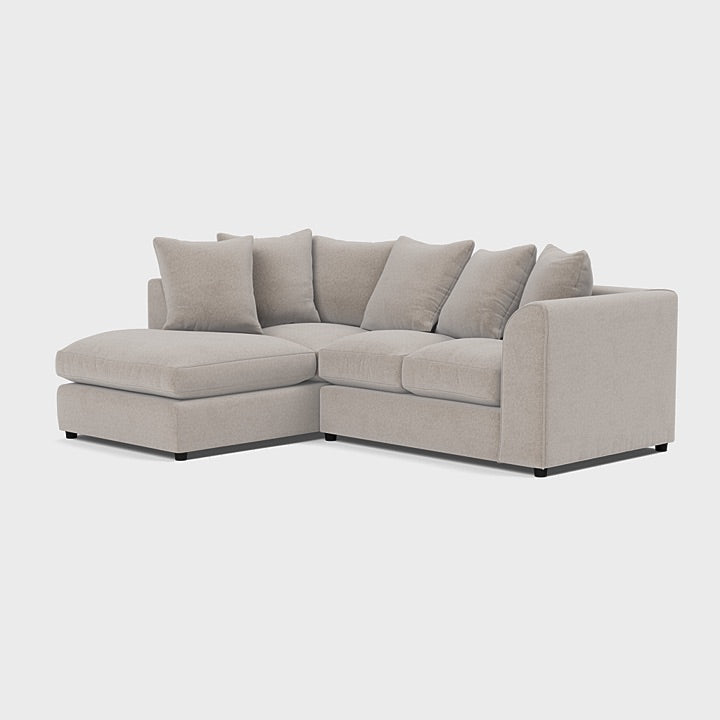 Harley Chaise Sofa in Beige Linen