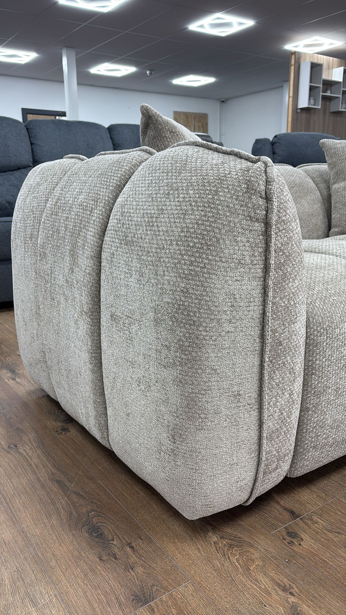 Veneto 2 Seat Sofa (Available in Chenille Olive, Beige, Grey or Brown)