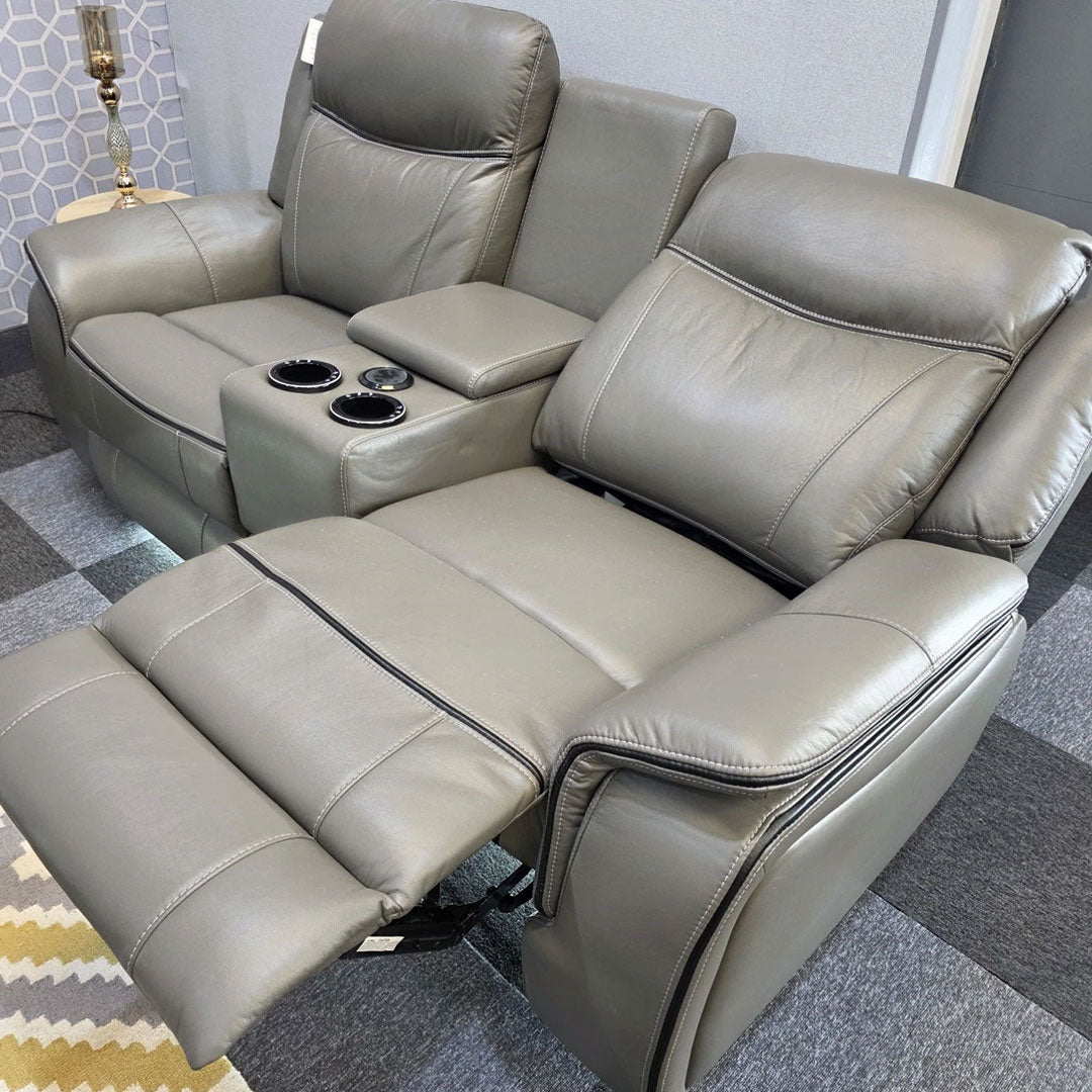 Parada Leather Electric Recliner Sofa 3+2 Seater Cooling-Cup Holders /Bluetooth/USB/C-Type/Led