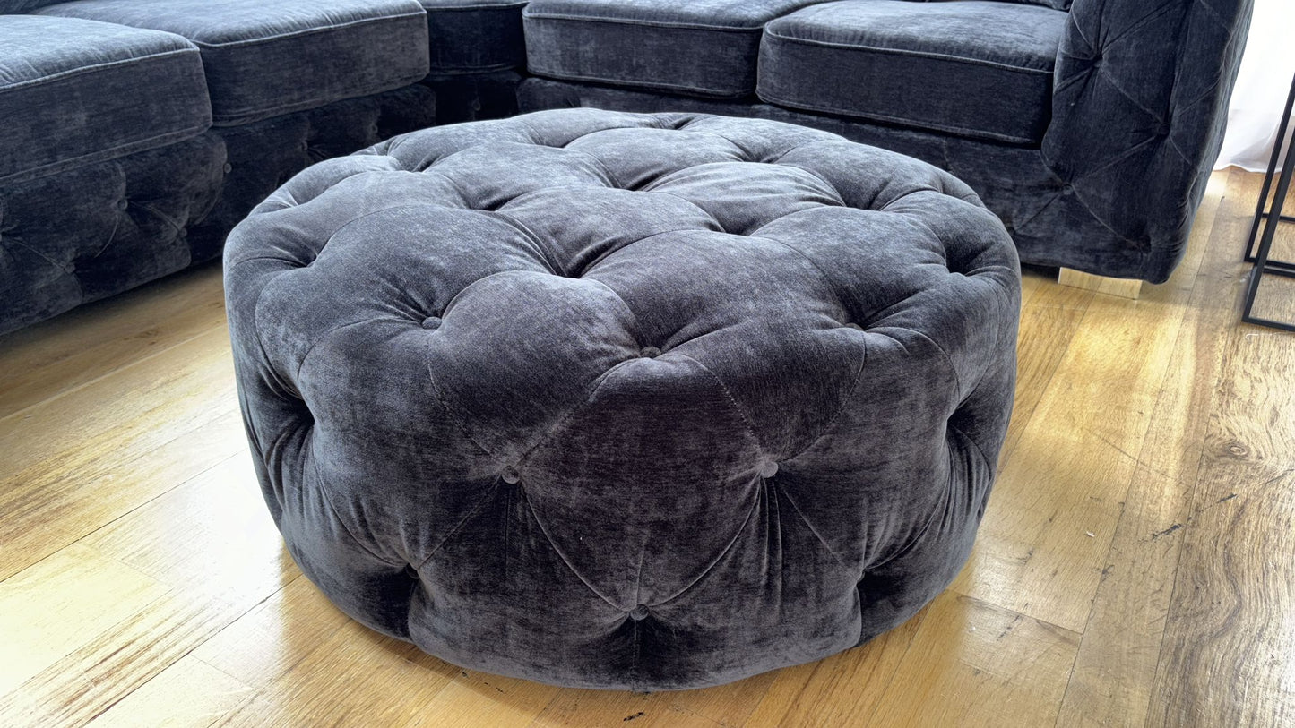 Chelsea Corner Sofa in Velvet Charcoal