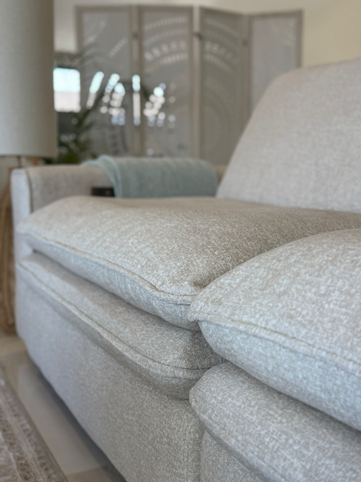 Bella Cloud 3 Seat Electric Cinema Sofa (Available in Beige or Grey)
