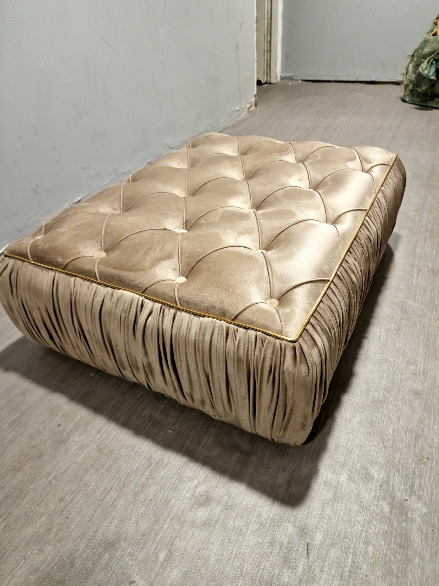 Ambassador Sofa Chesterfield Toronto Metal Trim Fabric