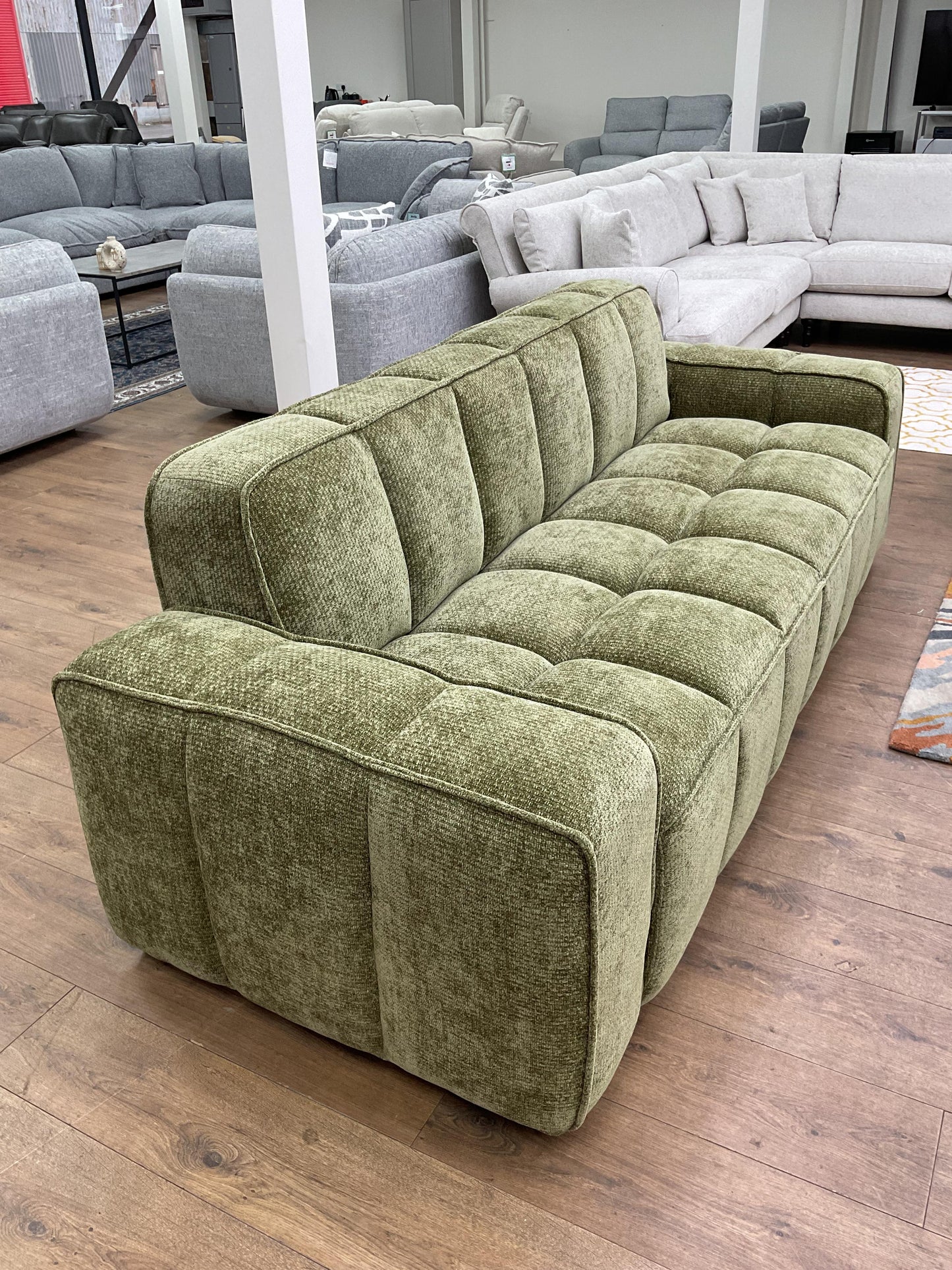 Monaco Cloud 3 Seat Sofa (Available in Beige, Grey or Olive)