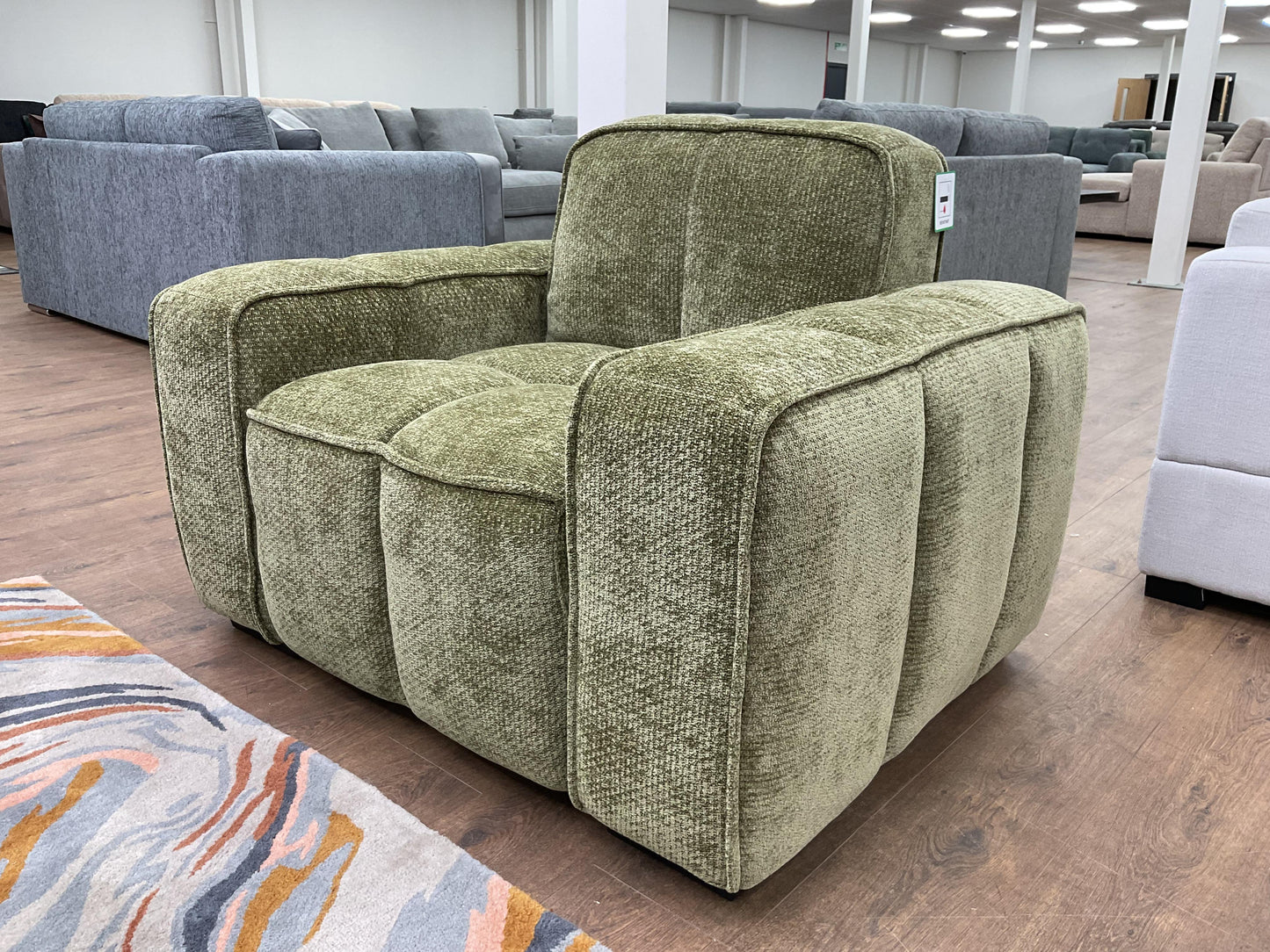 Monaco Cloud Armchair Sofa (Available in Beige, Grey or Olive)
