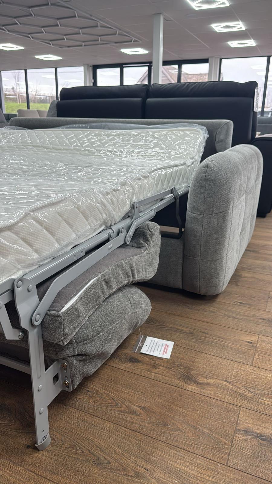 Zante 3 Seat Sofa Bed (Available in Beige or Grey)