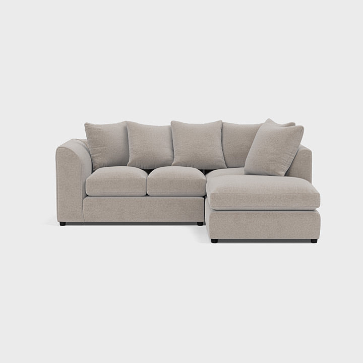 Harley Chaise Sofa in Beige Linen