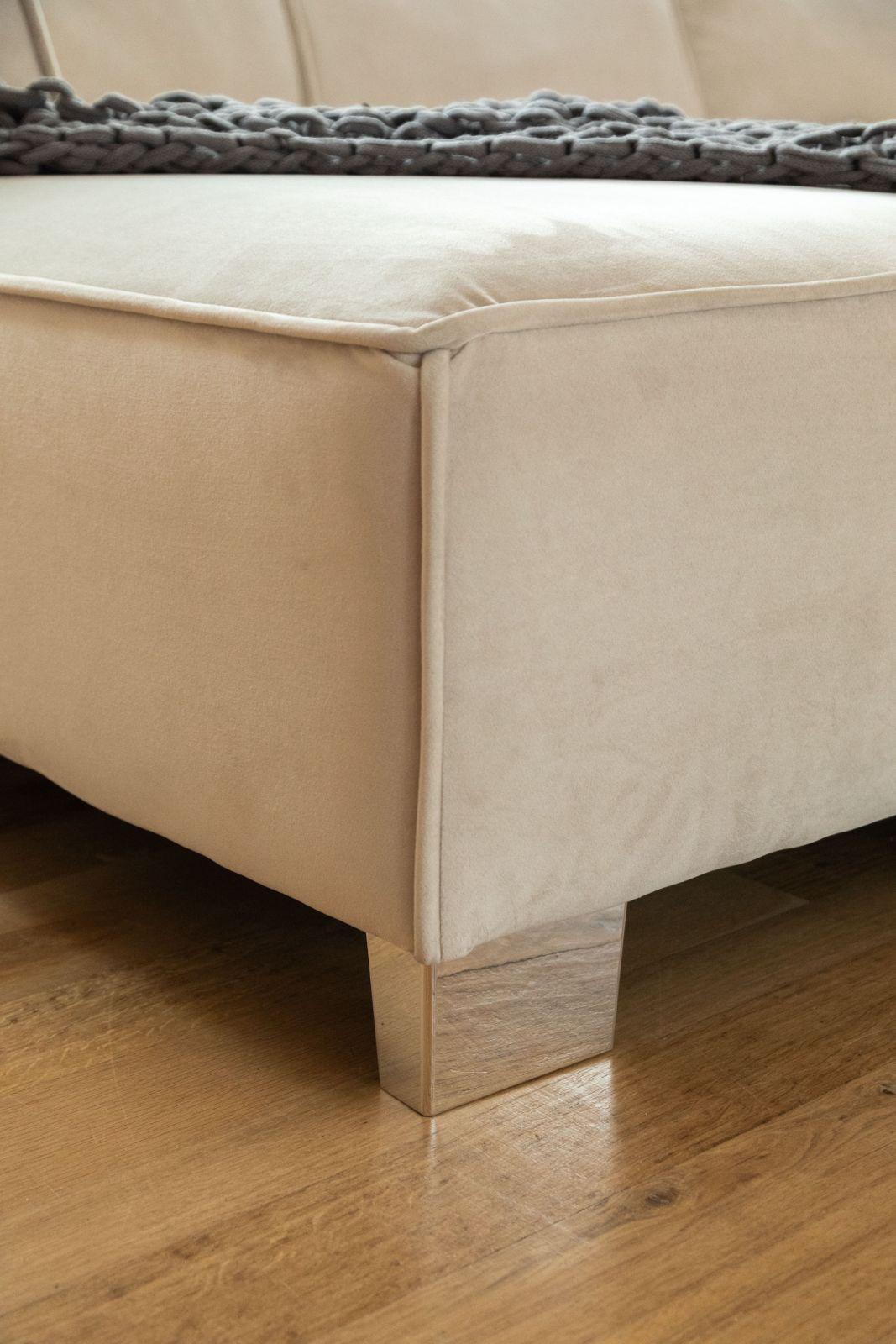 Belgravia U-Shape Sofa (Available in Plush Velvet Black, Cream or Grey)