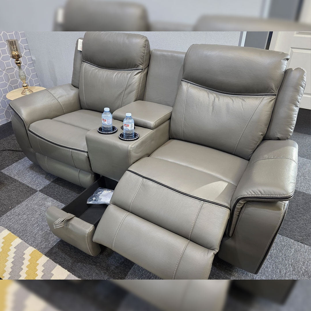 Parada Leather Electric Recliner Sofa 3+2 Seater Cooling-Cup Holders /Bluetooth/USB/C-Type/Led