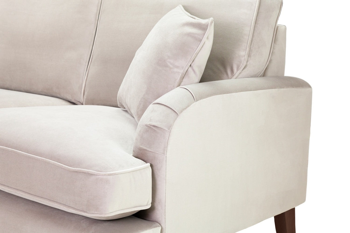 Rupert 3 and 2 Seat Sofa Bundle Deal in Plush Velvet Beige