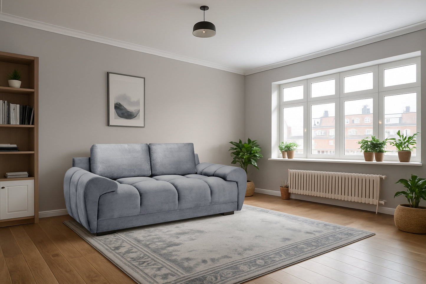 Stella 2 Seat Sofa (Available in Velvet Grey, Velvet Cream, or Velvet Mocha)