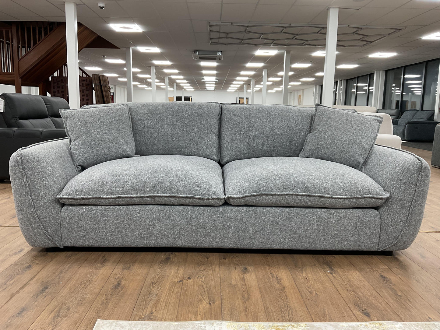 Berkeley Jumbo 3 Seat Sofa (Available in Grey or Beige)