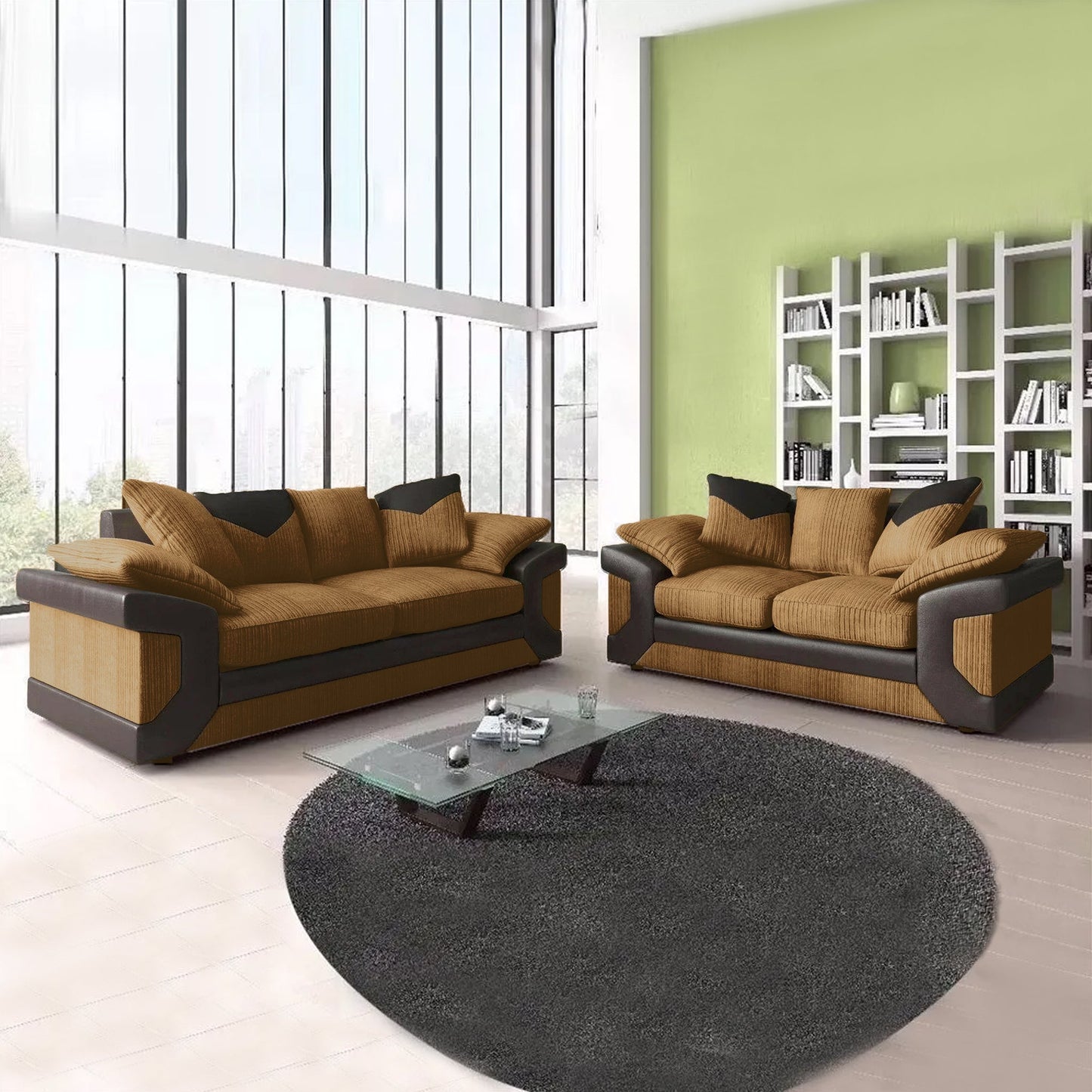 DINO Jumbo Cord 3+2 Seater Sofa