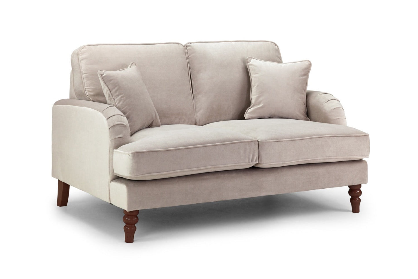 Rupert 3 and 2 Seat Sofa Bundle Deal in Plush Velvet Beige