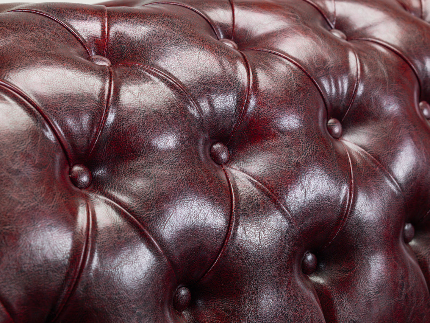 Hampton 3 Seat Chesterfield Leather Sofa (Available in Black Leather, Antique Brown Leather or Oxblood Red Leather)