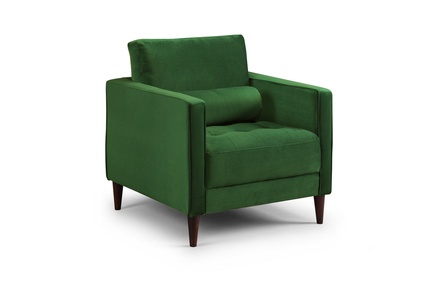Brooklyn Armchair Sofa (available in Plush Velvet Silver, Green, Blue or Beige)