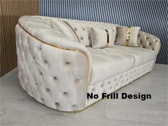 Ambassador Sofa Chesterfield Toronto Metal Trim Fabric