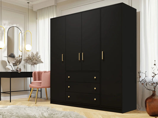 196cm Maine Wardrobe (Available in Black or White)
