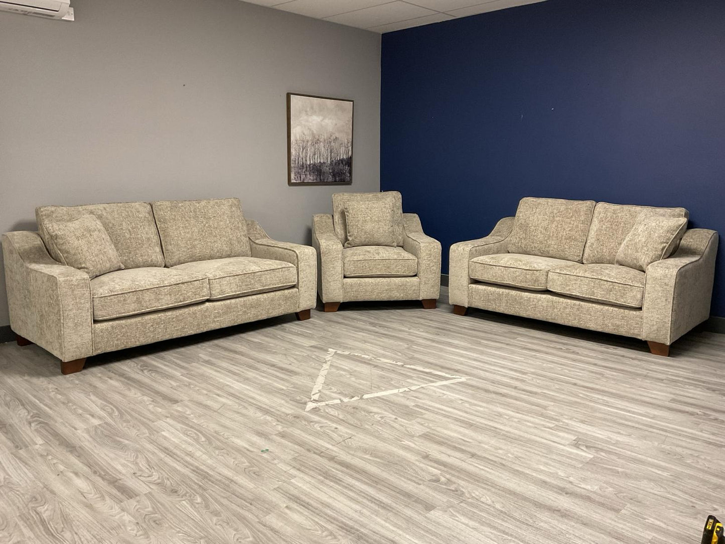 Meadow 3 and 2 Seat Sofa Bundle Deal (available in Beige or Grey Chenille)
