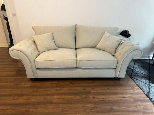 Cheshire 3 Seat Sofa (Available in Linen Stone or Linen Slate)