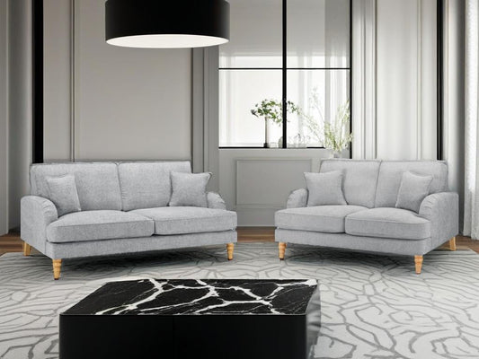 Rupert 3 and 2 Seat Sofa Bundle Deal Linen Grey