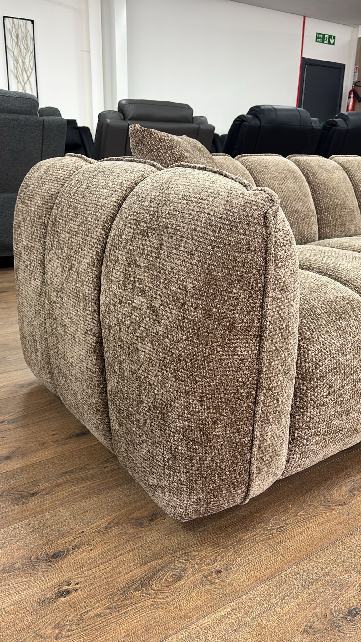 Veneto 2 Seat Sofa (Available in Chenille Olive, Beige, Grey or Brown)
