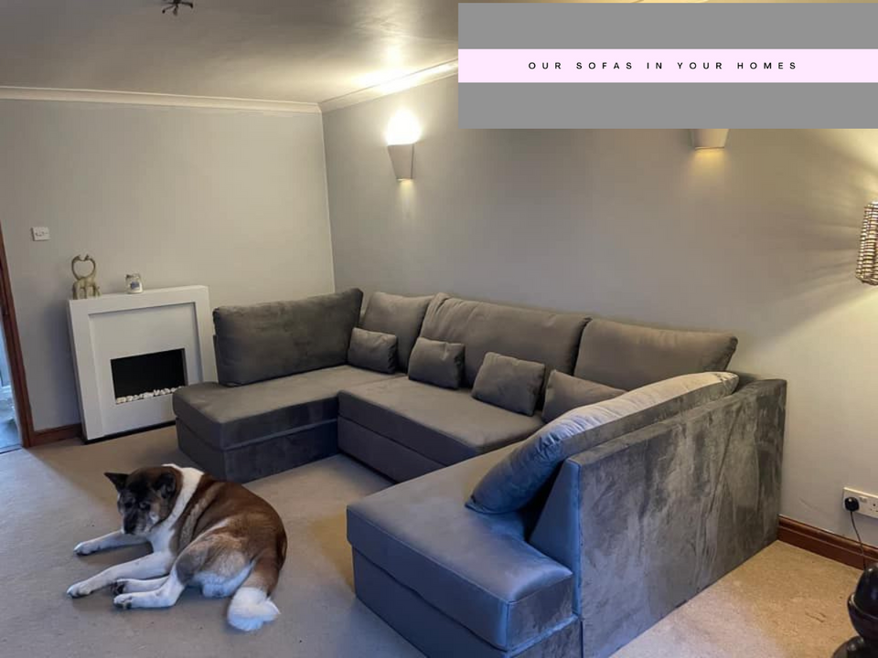 U Shape sofa Bed with Storage