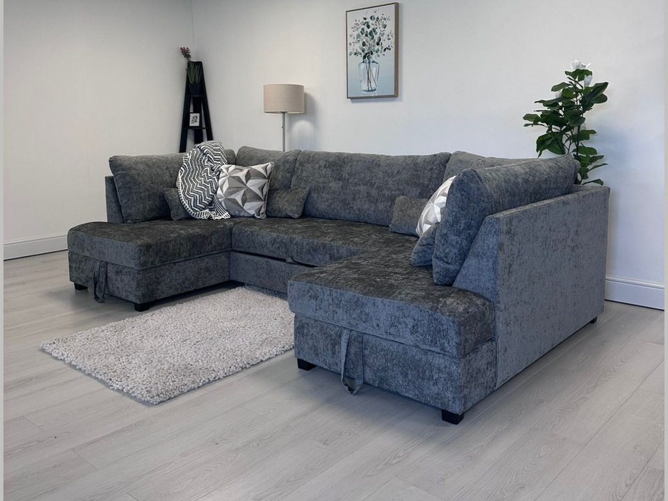 U Shape sofa Bed with Storage