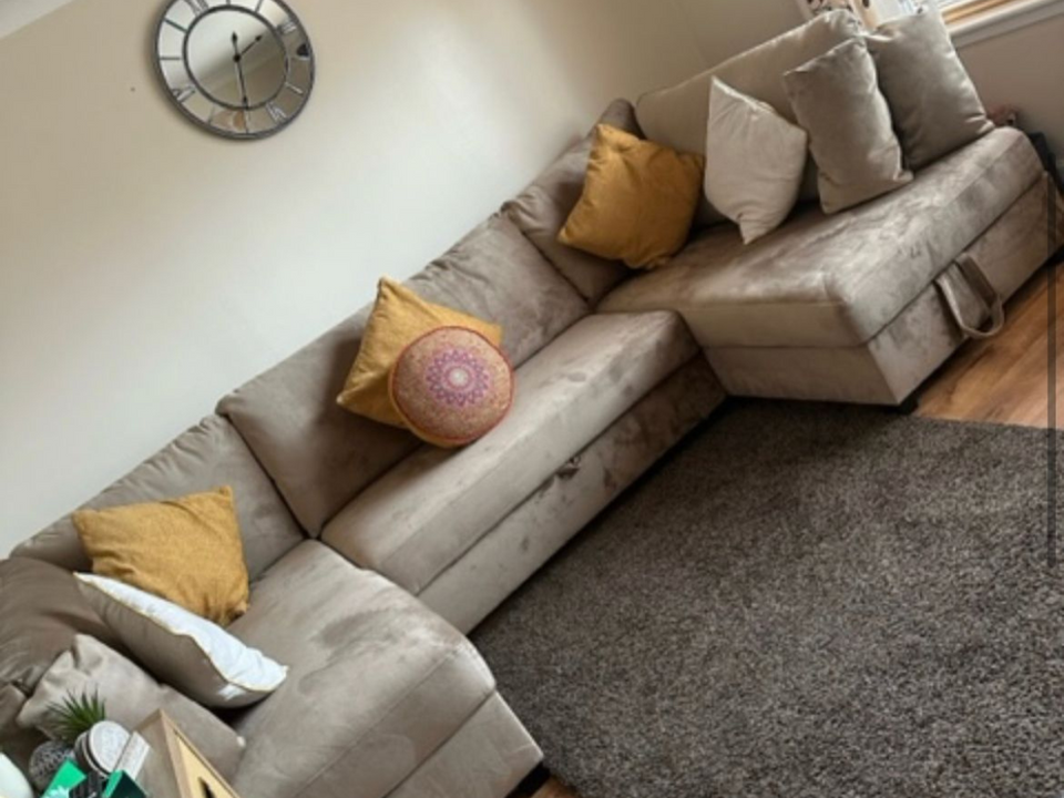 U Shape sofa Bed with Storage