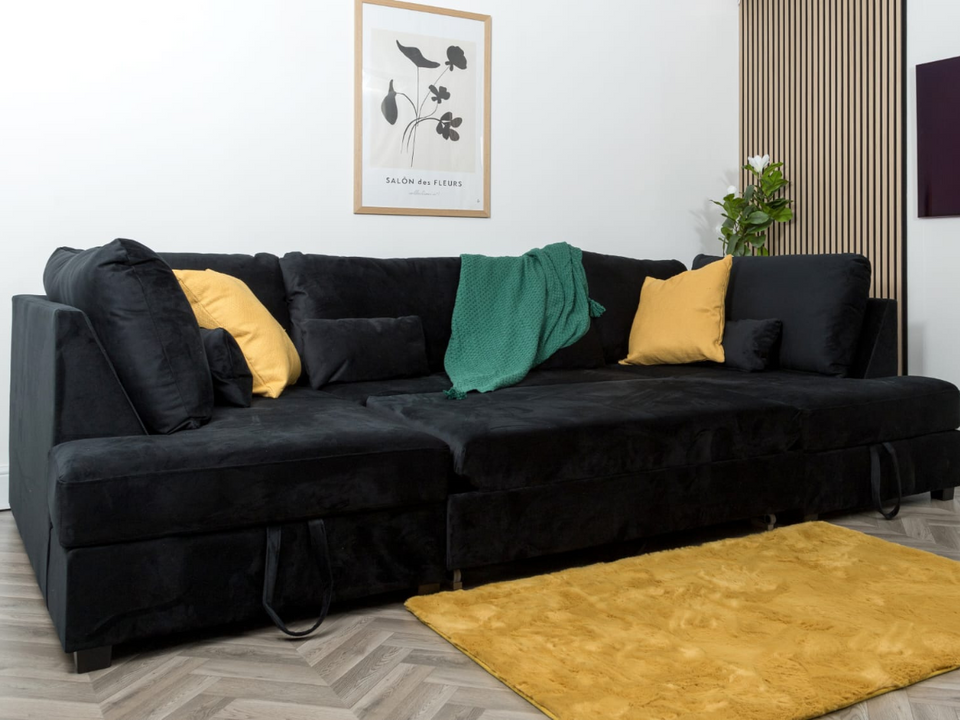 U Shape sofa Bed with Storage