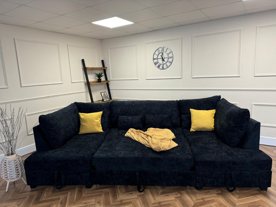 U Shape sofa Bed with Storage