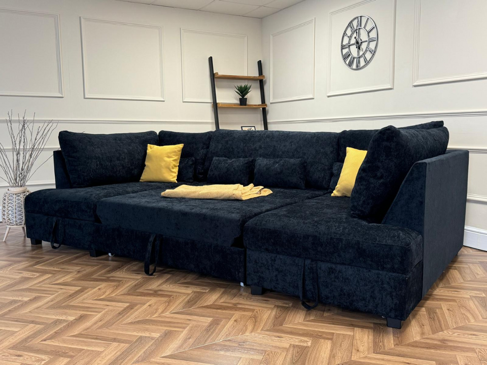 U Shape sofa Bed with Storage