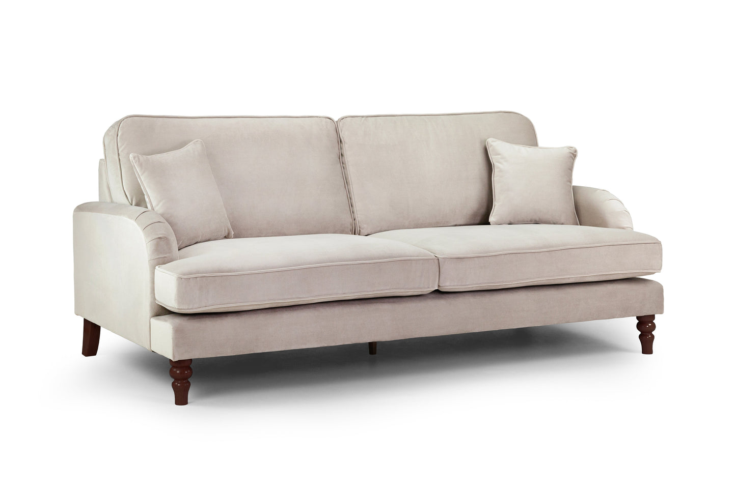 Rupert 4 Seat Plush Velvet Beige