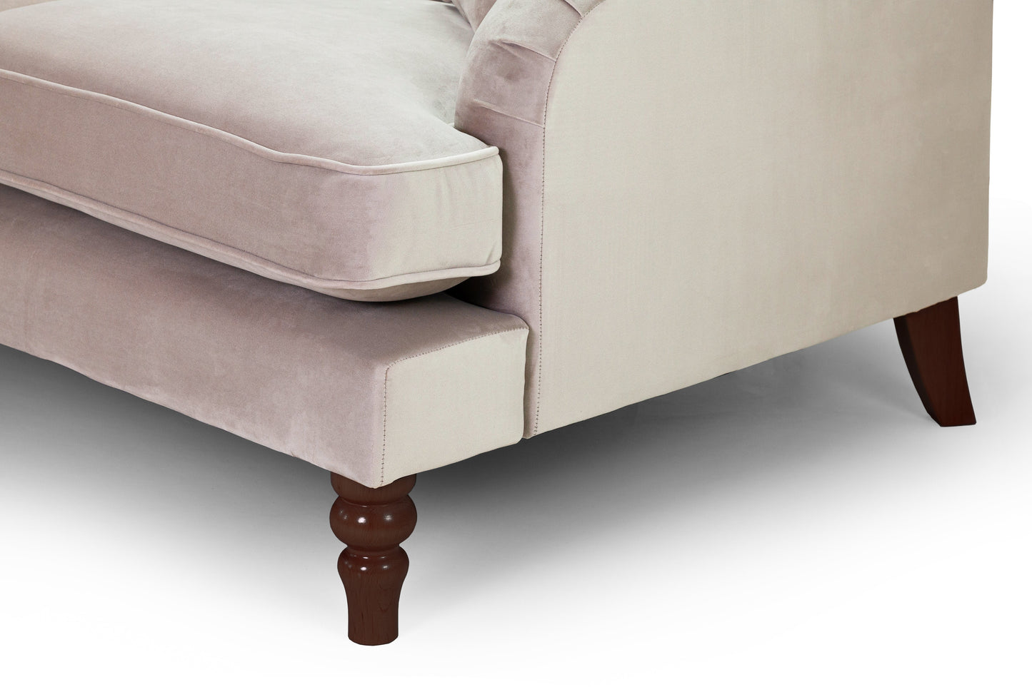 Rupert 3 Seat Plush Velvet Beige