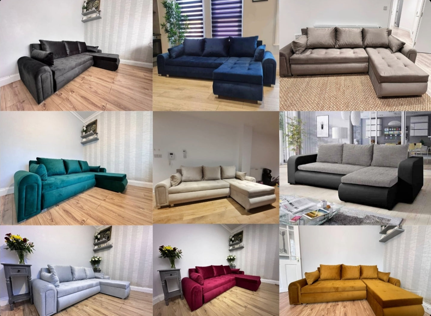 4 seater corner sofa bed