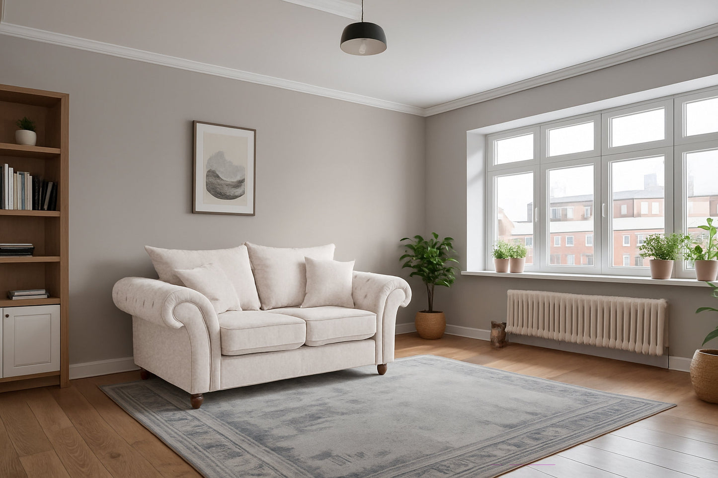 Cheshire 2 Seat Sofa (Available in Linen Stone or Linen Slate)