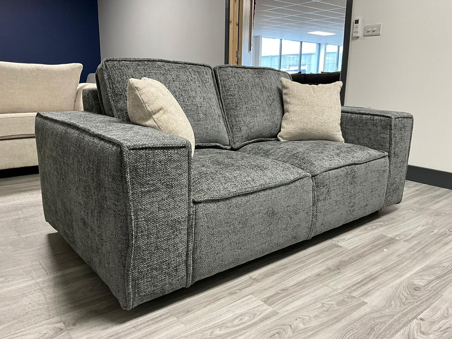 Victoria 2 Seat Sofa (Available in Enzo Beige or Grey)