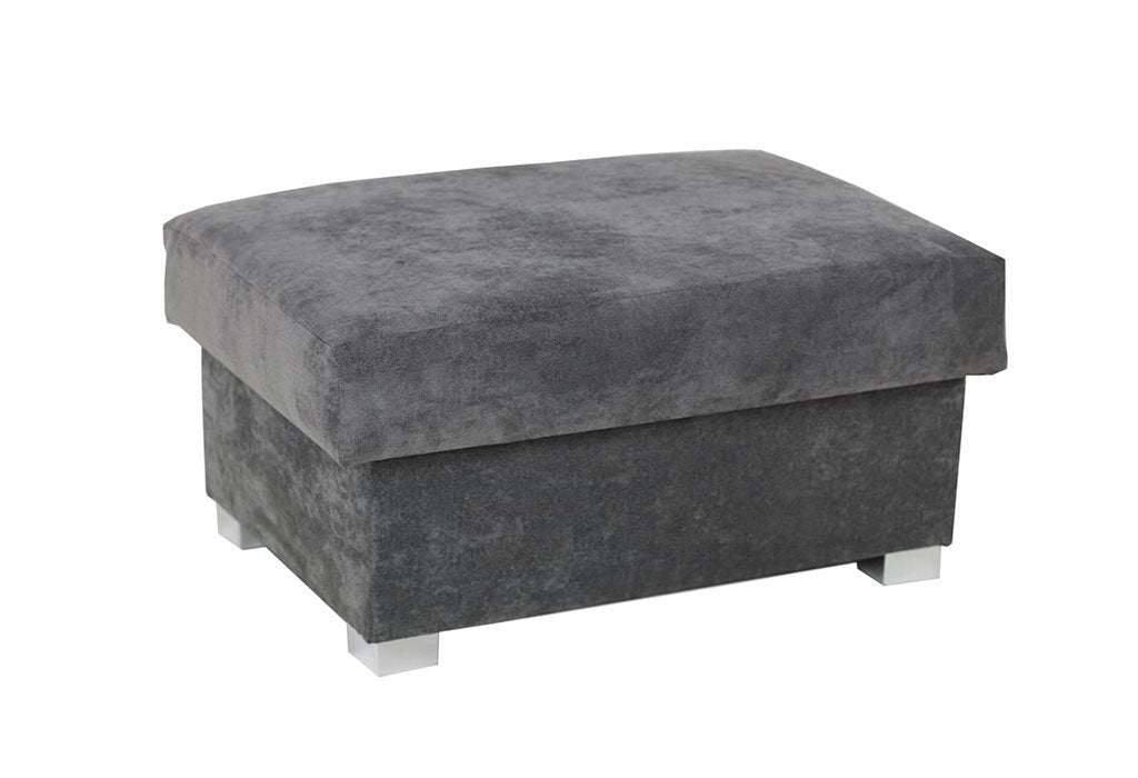 Charlotte Small Corner Scatter Back Sofa (Available in Chenille Grey or Black)
