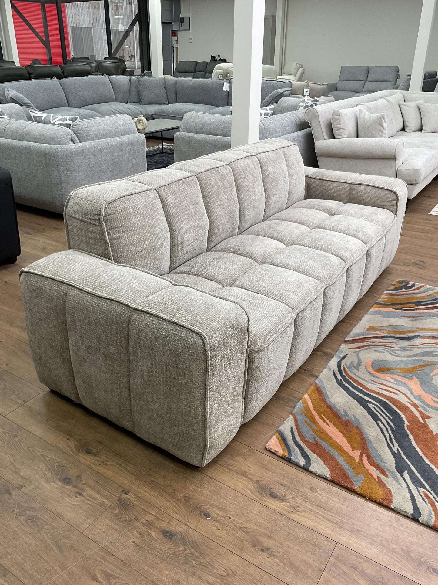 Monaco Cloud 3 and 2 Seat Sofa Bundle Deal (Available in Beige, Grey or Olive)