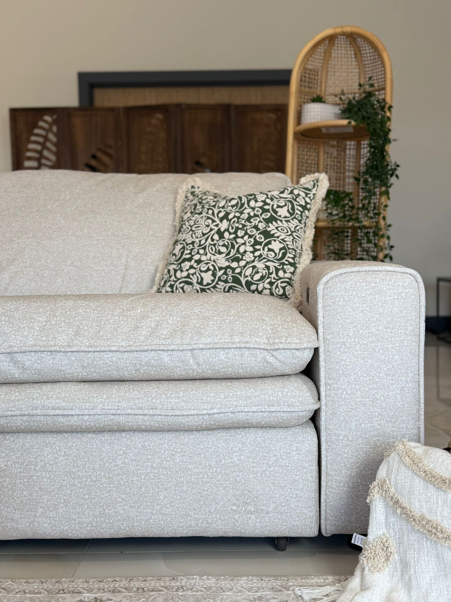 Bella Cloud 3 Seat Electric Cinema Sofa (Available in Beige or Grey)