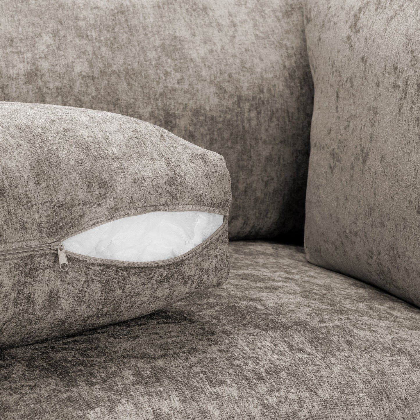 Bishop U-Shape Kensigton Scatter Back Moveable Footstools Rolled Arms Sofa