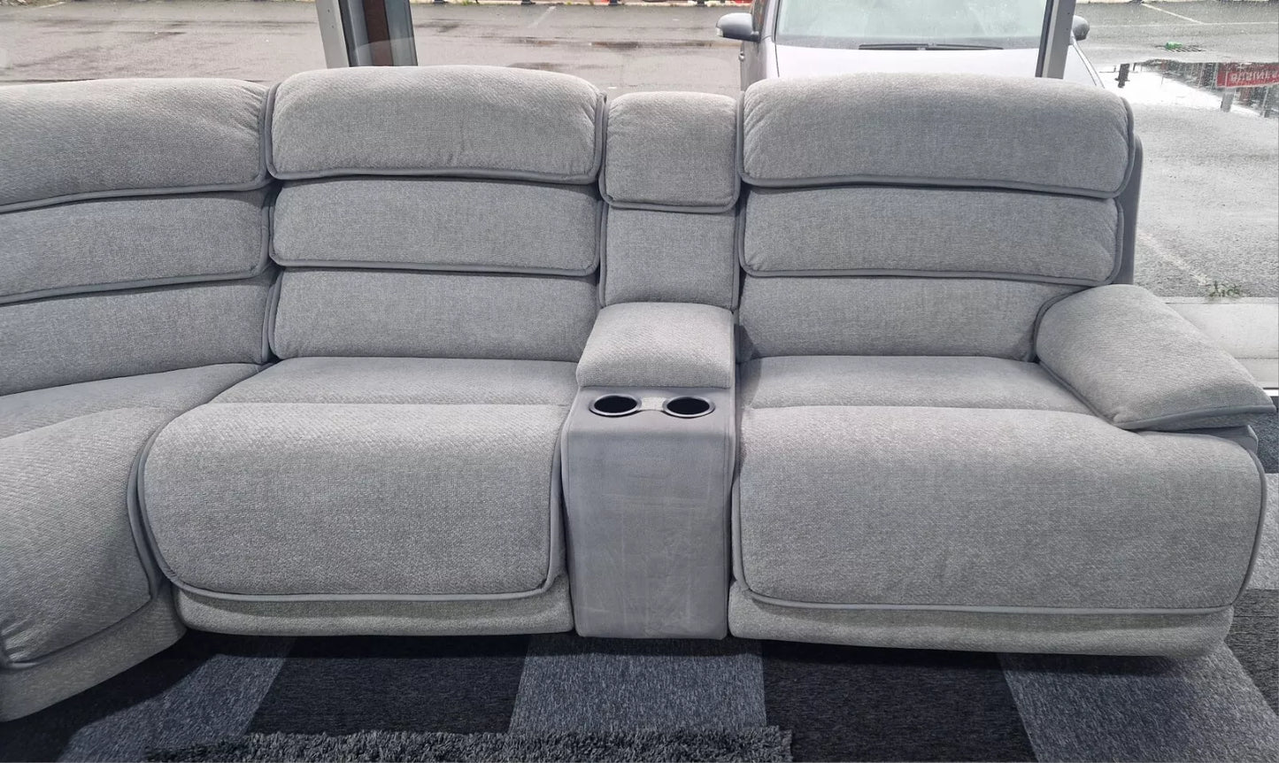 Lakelyn Express Fabric Electric Recliner Modular Corner Sofa With USB Ports Power Recliner Sofa
